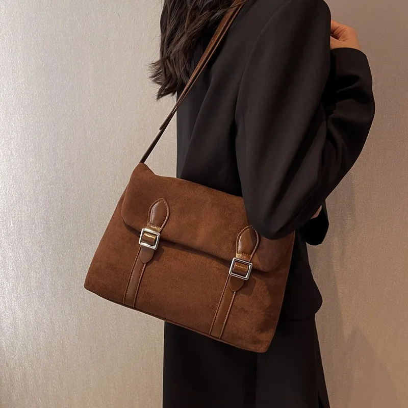 

CGCBAG 2023 модная вместительная женская сумка-мессенджер качественная замшевая ткань дизайнерская роскошная женская сумка-тоут простая сумка через плечо