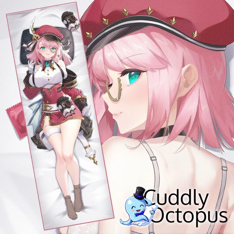 

Аниме игра Genshin Impact Шарлотта дакимакура обнимающая тело 2-сторонняя Подушка искусственная наволочка Подушка постельное белье рождественские подарки Cud