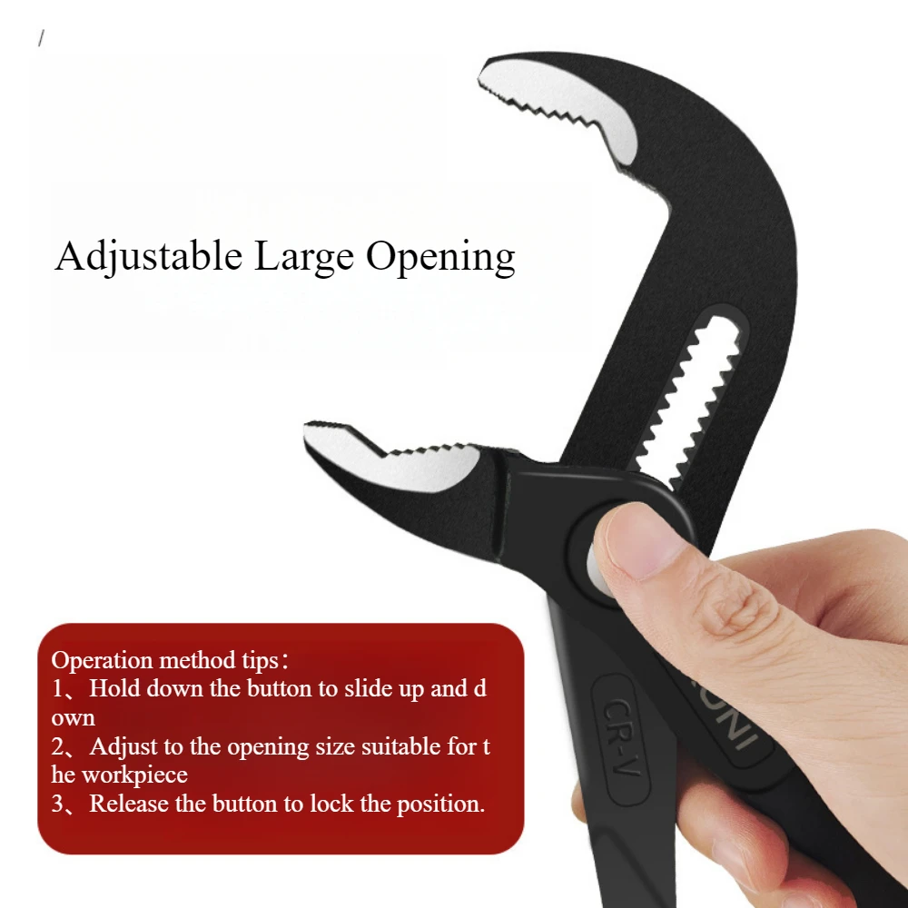 Adjustable V-Jaw Groove Pliers 3