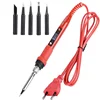 110V 220V 80W LCD Soldering iron kit adjustable temperature solder welding tools Ceramic heater soldering tips 15kind copper tip 3
