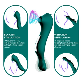2 in1 Sucking Vibrators Female Masturbator clitoris stimulator Clit sucker Vibrator for Women Sex Toys for Adults 18 Products 2