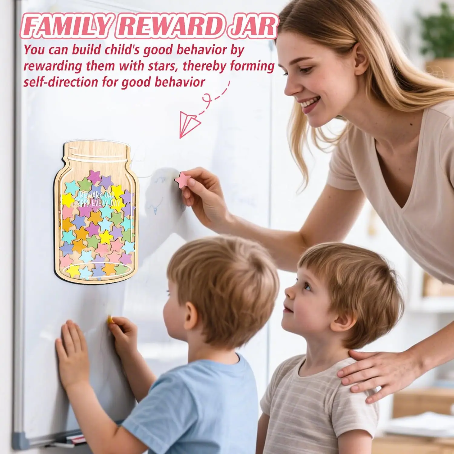 Reward Jar For Kids Magnetic Reward Jar System For Kids - 100 Star ...