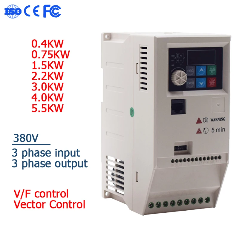 

VFD 380V 0.75KW 1.5KW 2.2KW 4KW 5.5KW Водяной насос Регулятор скорости двигателя Регулятор частоты Регулятор переменного тока Привод экономичный Инвертор