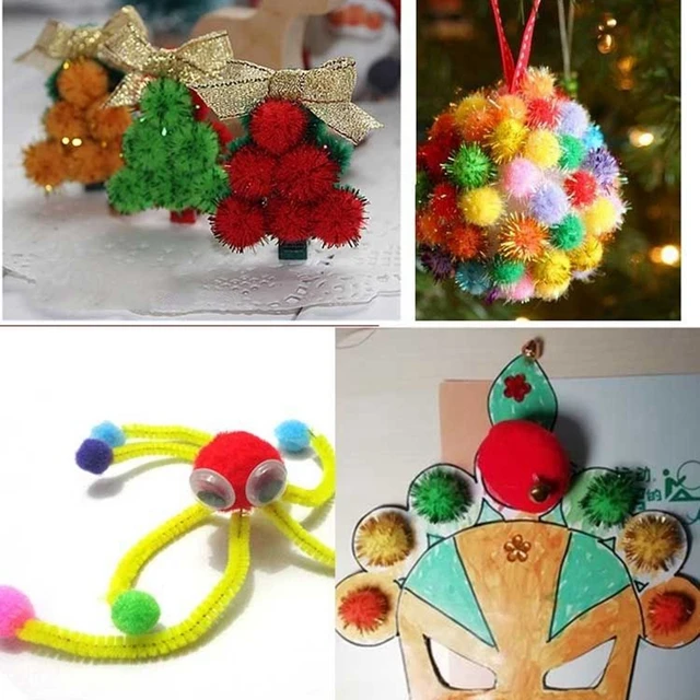 500 Pompones De Fieltro Multicolor 8 Mm - Para Manualidades, Decoración, Costura Y Proyectos DIY