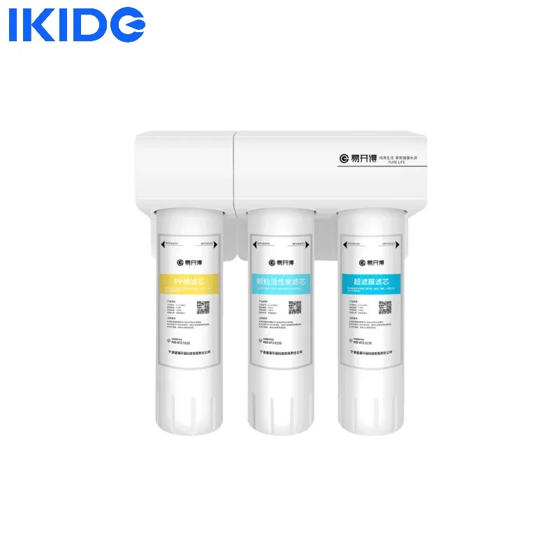 IKIDE Under The Sink White 3 Stage Eco-friendly Ultrafiltration Water Purification System