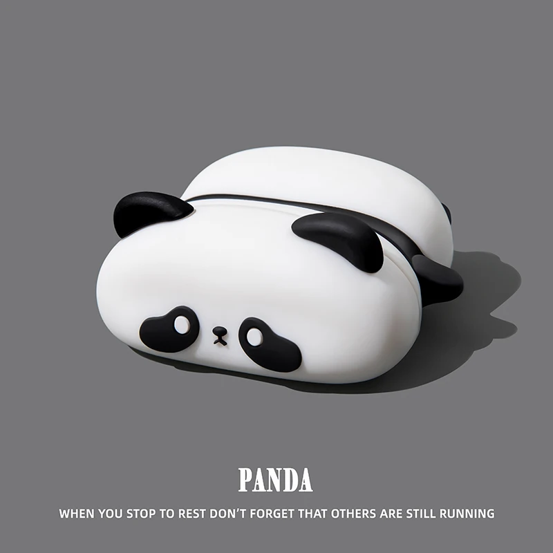 Cartoon Cake Panda Crabs 3D Earphone Case Cover