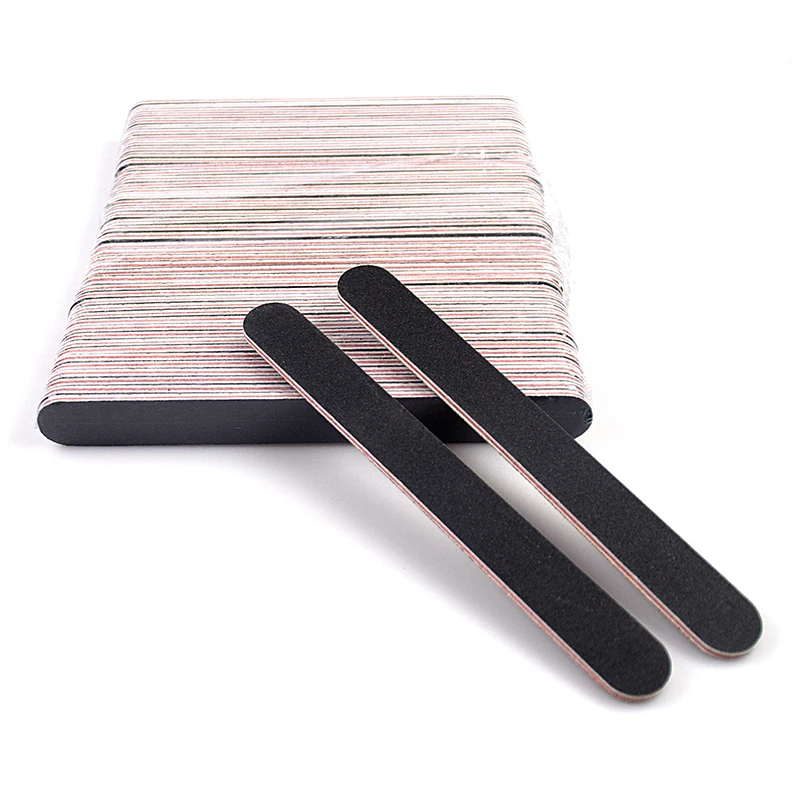 5/10Pcs Nail File 100 180 Grit Professional Nail Buffer Strong Straight ...