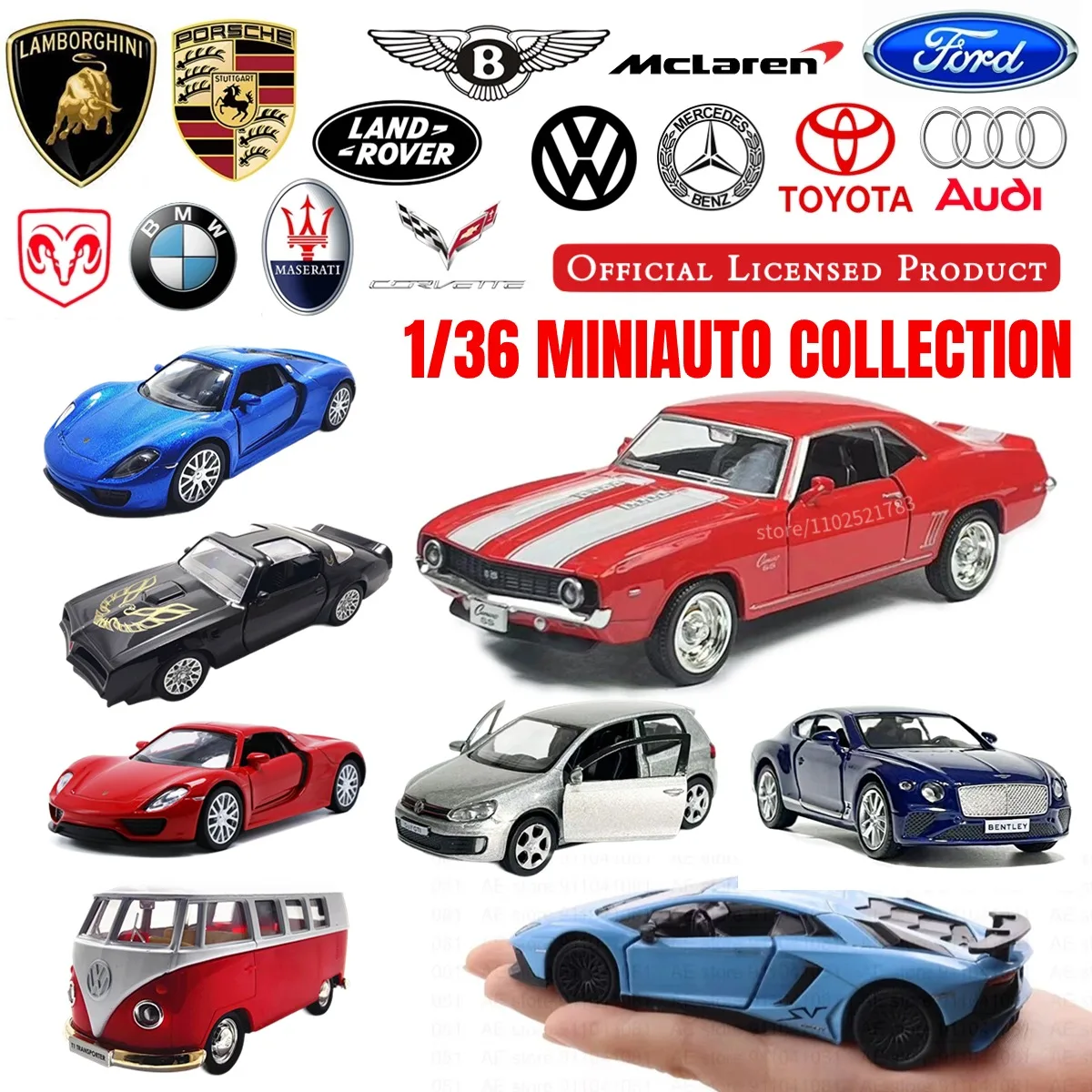 BMW M2 1:36 Scale Pullback Toy Car Model Official Licensed Alloy Diecast Vehicle Replica Xmas Gift Kid Boy Toy 2