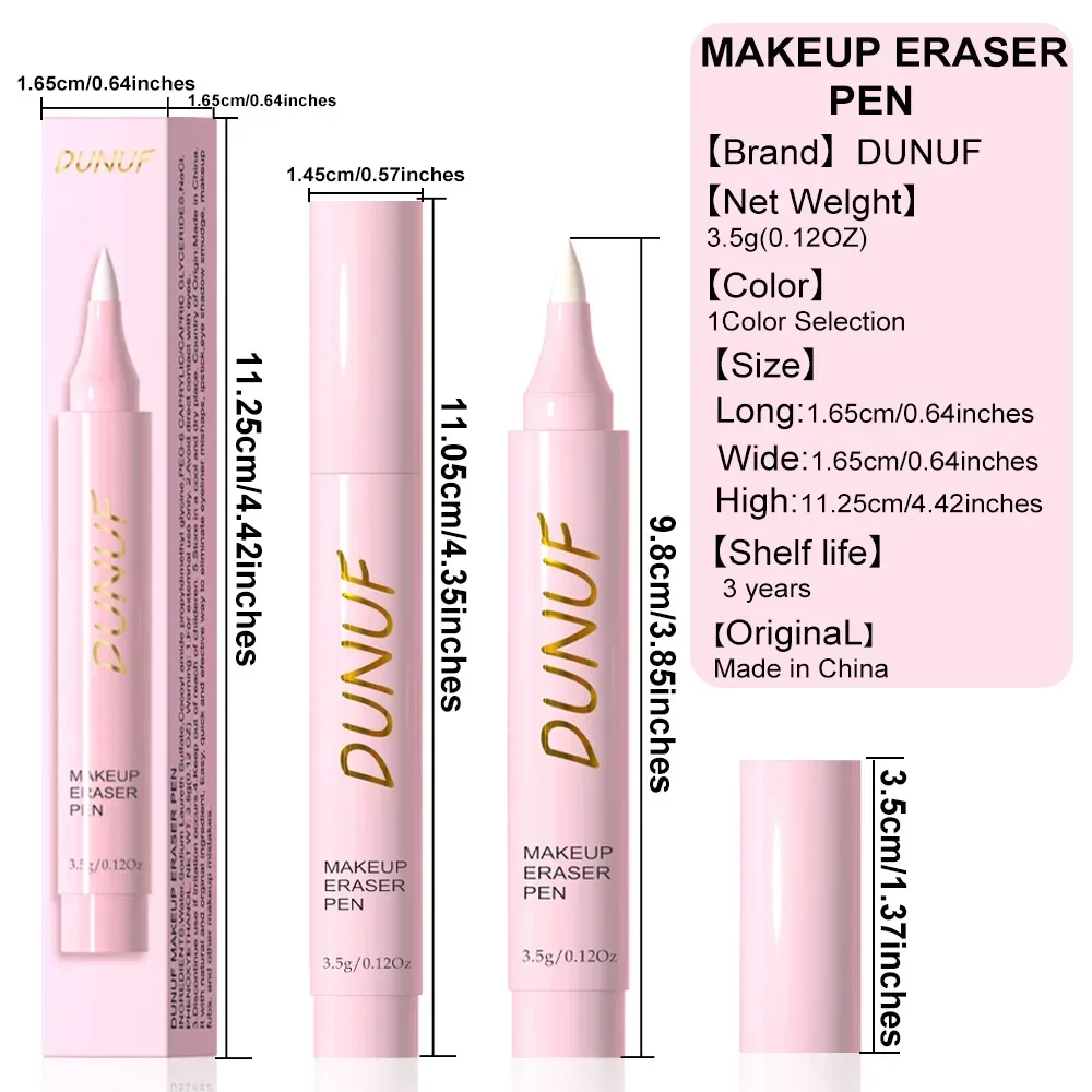 DUNUF Repair Makeup Remover Eyeliner Pen Plant Extracts Condition and Soothe Leaving Skin Soft and Fresh Replaces Cotton Tips 6