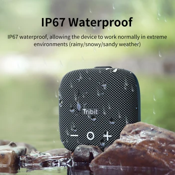 Tribit StormBox Micro 2 Portable Bluetooth Speaker 90dB Loud Sound Deep Bass IP67 Waterproof Camp Small Speaker Built-in Strap 6