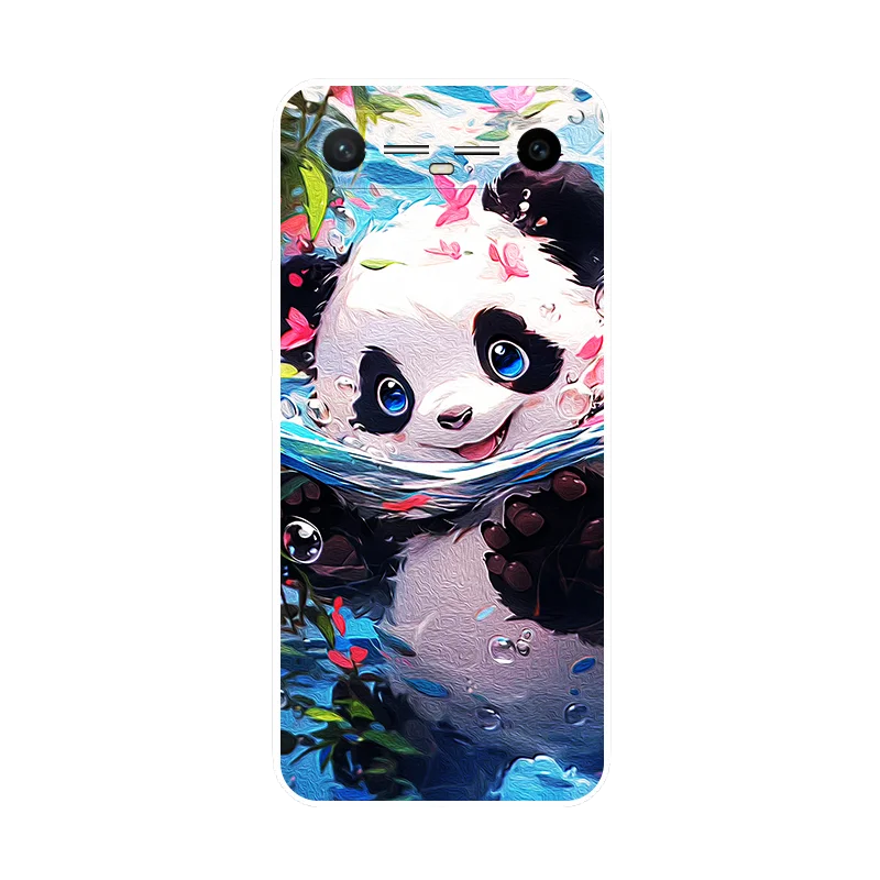 Leopard Panda Printed Soft Silicone Phone Case - Stylish Back Cover and Bumper
