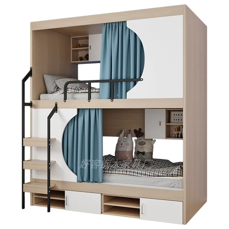 thumbnail image 1 of Litera personal dormitorio cama espacio cabina cama alta y baja estudiante joven apartamento, 1 of 4