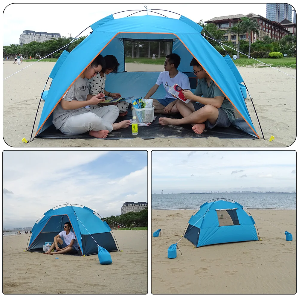 Large Family Beach Tent Sunshade For 4 
