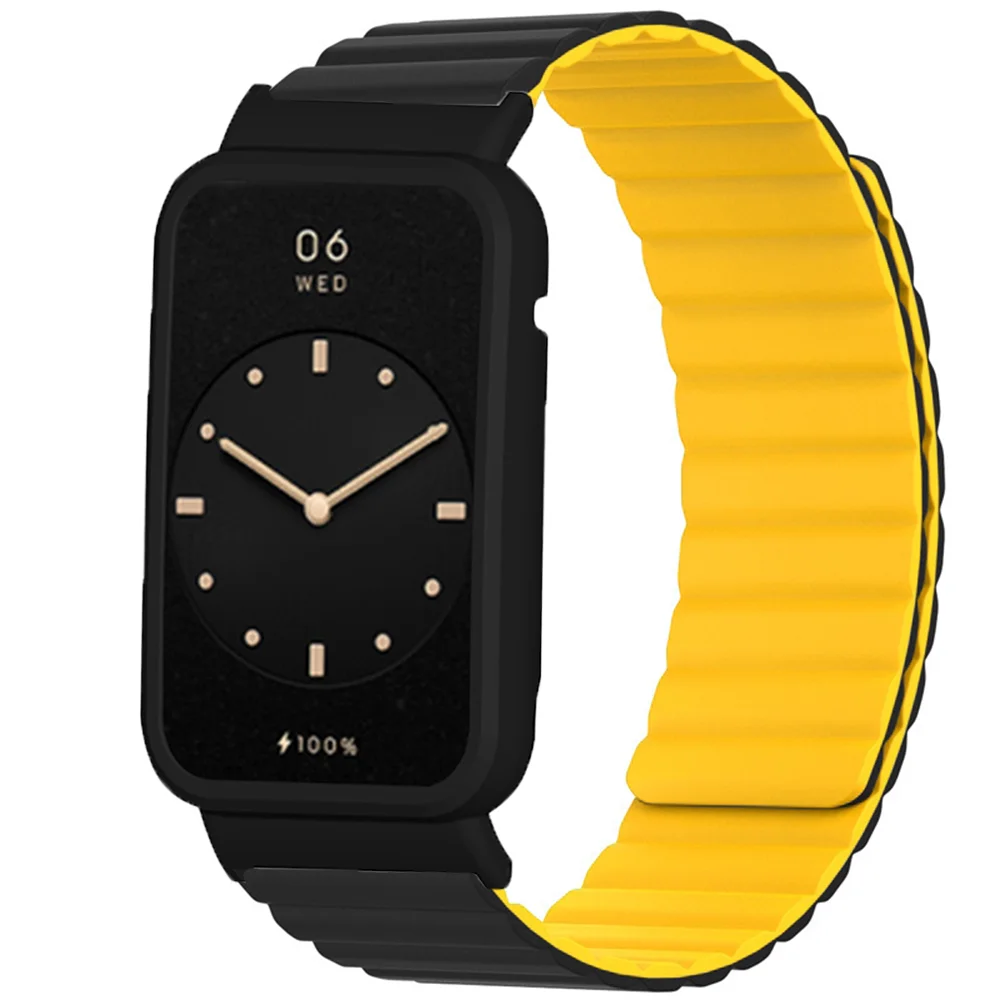 Silicone Link para Xiaomi Relógio Banda 7pro 45 mm Pulseira de Loop Magnético Original Miband Série 7pro Pulseira Relógio Acessórios 26.1 mm - Image 4
