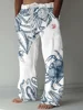 Summer Stylish And Comfortable Everyday Beach Pants Octopus Pattern 3D Printed Casual Plus Size Men's Casual Pants 3