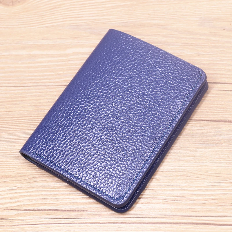 Premium Soft PU Leather Unisex Slim Bifold Wallet with ID and Card Holder