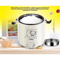 1.2L électrique Mini cuiseur à riz plus chaud isolation automatique Portable Multicuiseur ménage cuiseurs à riz Portable boîte à déjeuner bureau 5
