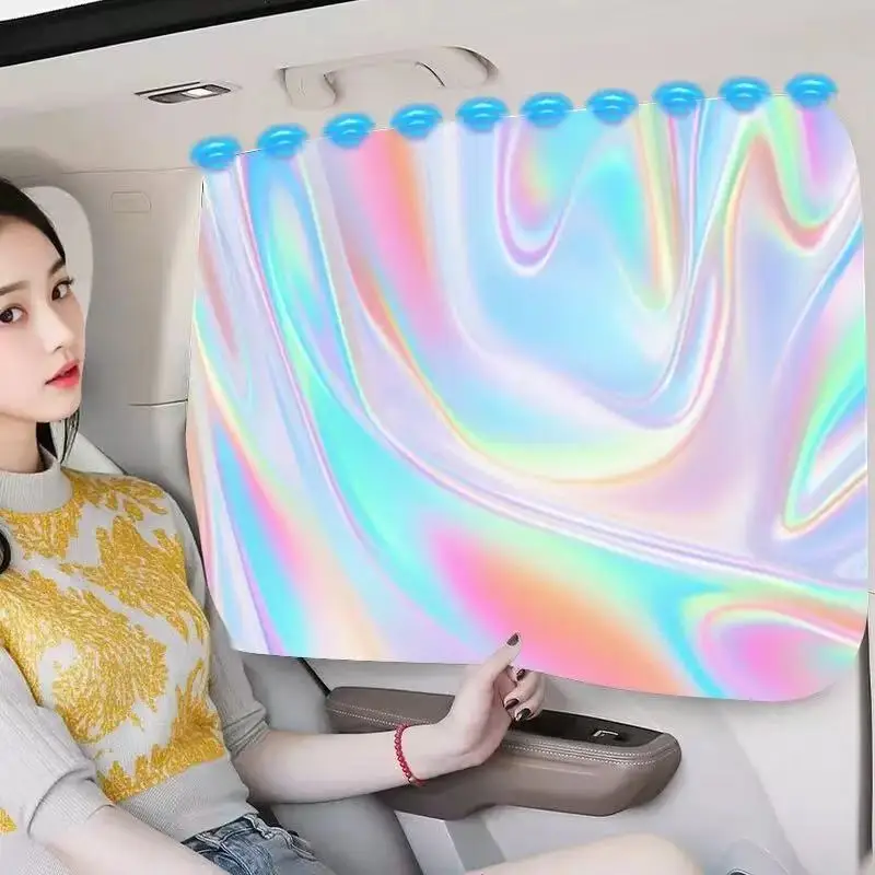 Car Side Window Sun Shade Magnet Privacy Curtains Anti Glare UV Block Protector Laser Coating Heat Insulation