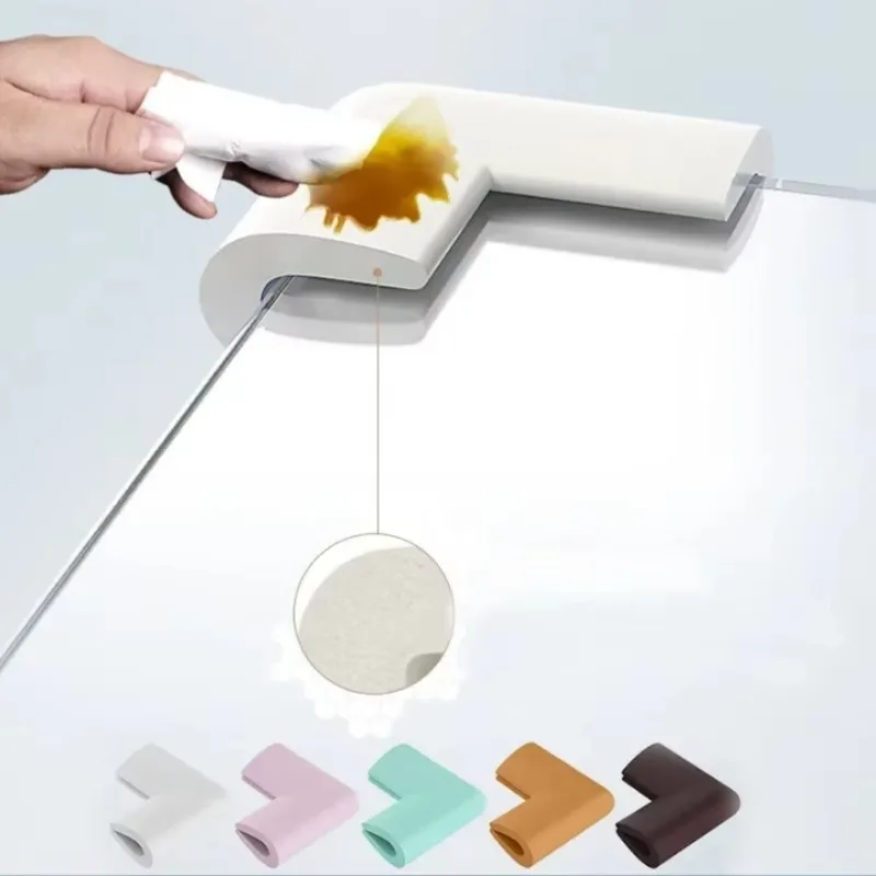 Table Corner Protector 4pcs Baby Safety Corner Protector Child Protection Glass Coffee Table Angle Table Corner Protector Tape Baby Head silicone table corner protector table edge protector furniture anti collision strip head protector
