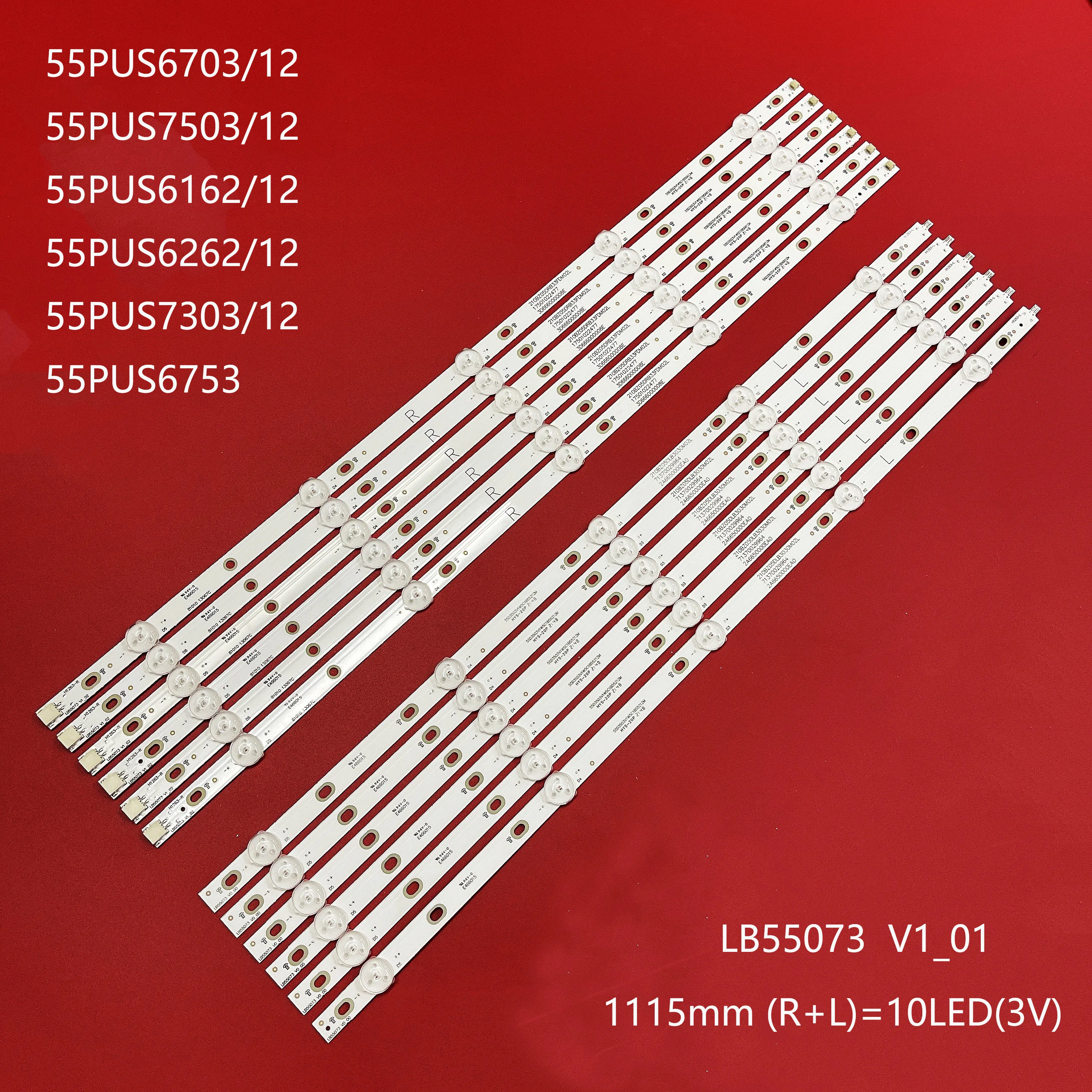 LED Ʈ Ʈ forp hilips 55pus626 2/12 55PUS7503 55PUS6162 55PUS6753 55PUS7303 55PUS6703 LB55073 V1_02 55PUS6412 55P