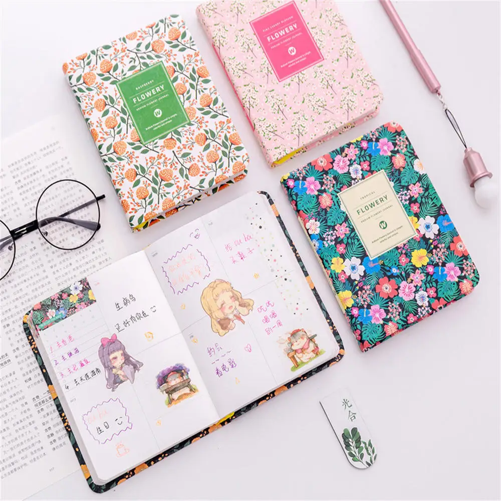 1PC Korean Kawaii A5/A6 Schedule Vintage Yearly Diary Weekly Monthly Daily Planner Flower Organizer Paper Notebook School Agenda yiwi zip bag weeks 2020 yearly monthly weekly plan for 2020 agenda planner organizer diary book school stationery