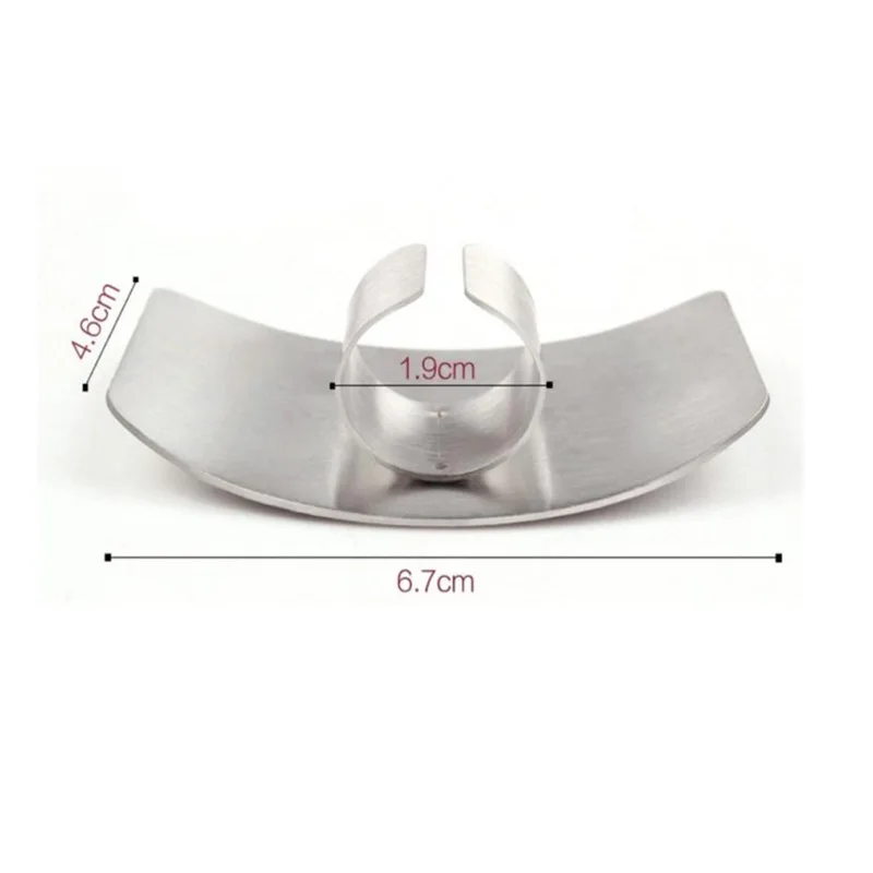 Kitchen Tool Accessories Stainless Steel Finger Guard Safety Vegetable Cutter Hand Guard Tool Kitchen Cut Finger Protector