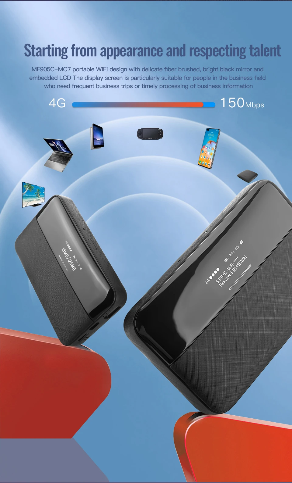 livre, Pocket Wifi, LTE, Modem Portátil, Slot