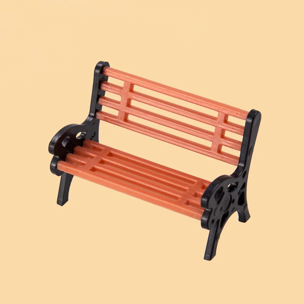 5-Piece Model Train Platform Bench Set – Park Street Seats, Scale 1:50, Plastic, For Diorama & Layouts