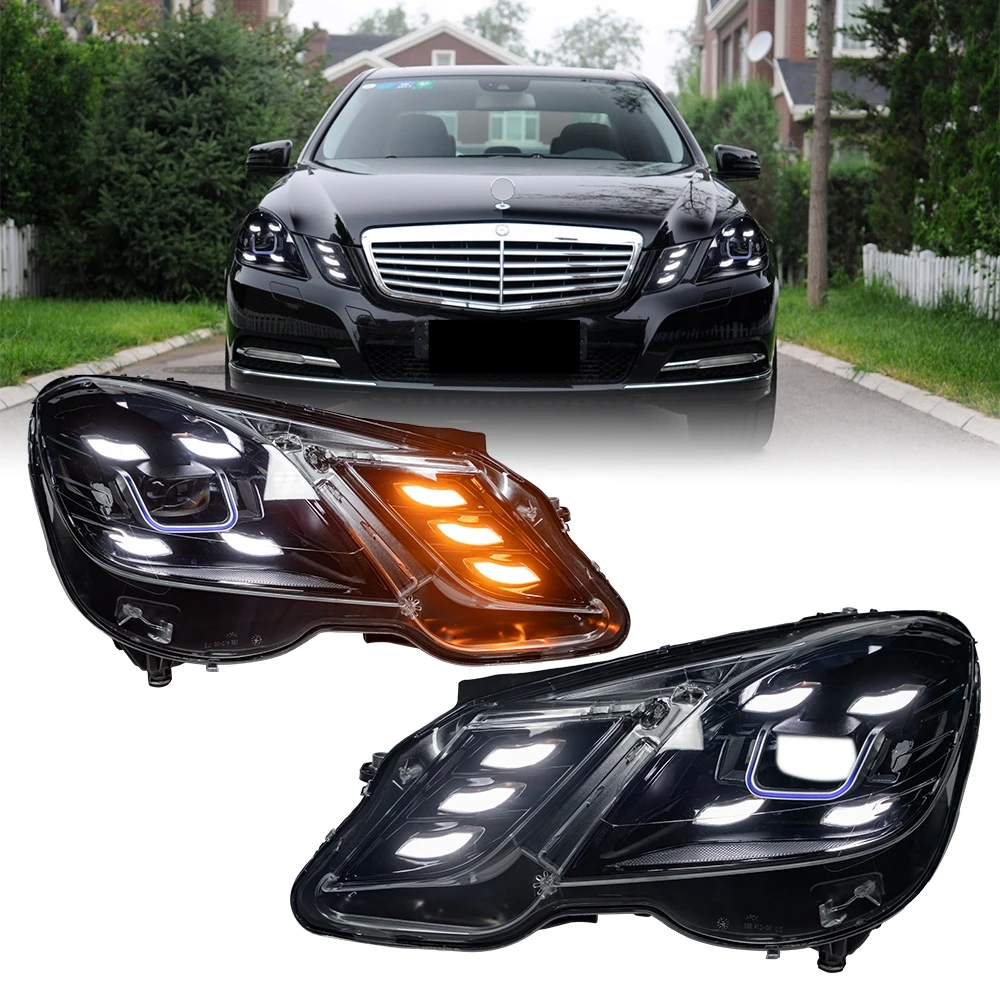 For Benz W212 EClass Headlights 20092013 DRL Day Running Light LED Bi