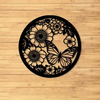 Gold Leaf Butterfly Wall Art 1