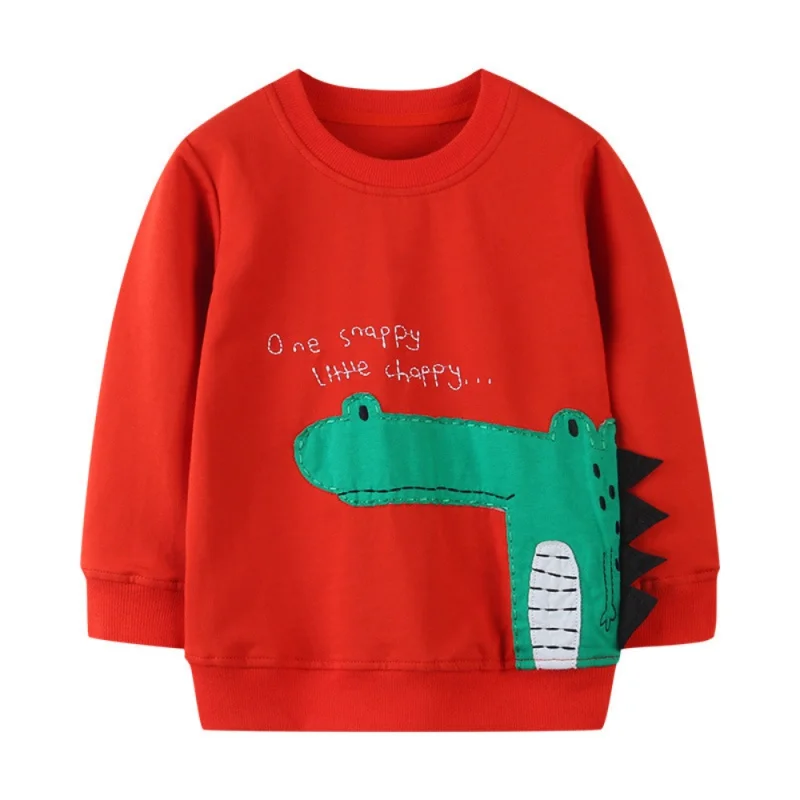 

2022 Autumn New Children's Clothing Sweater Long Sleeve Round Neck Embroidered Sweater Clothes 4-10 Years Children Sweater