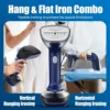 JAS-Powerful Handheld Fabric Steamer - 1800W with Fast Ceramic Heat-Up Plate, 2-In-1 Ironing & Wrinkle Remover,US Plug White 1