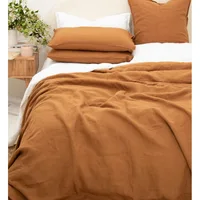 Drap de lit en lin pur 100%, confort ultime, élégance, drap plat naturel, écologique, respirant, Durable, Queen California King 5