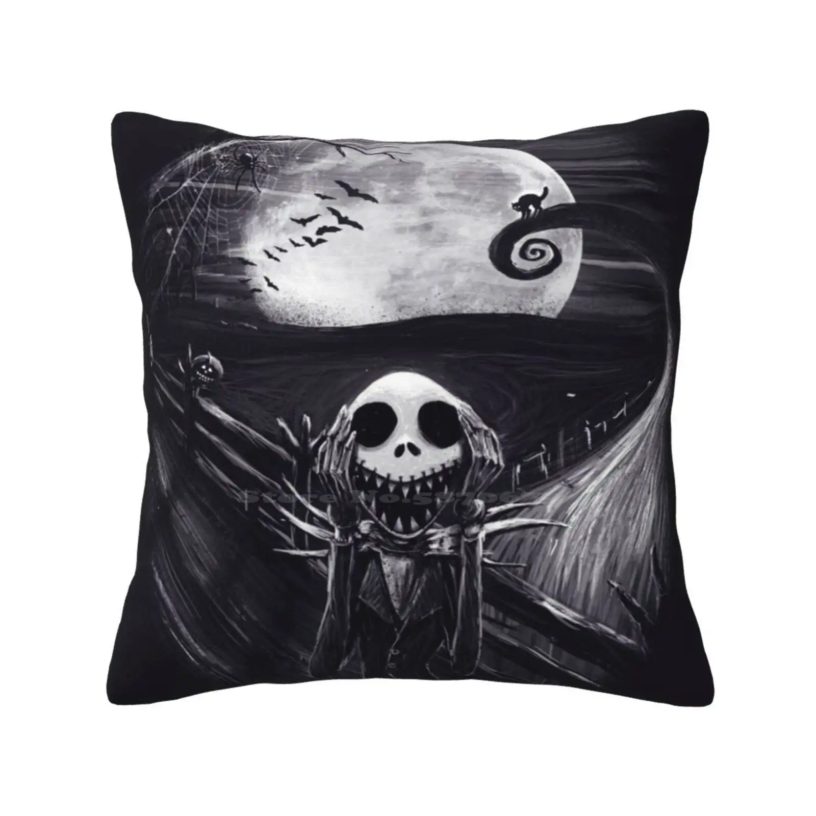 The Scream Before Christmas Morbida E Confortevole Federa Scream Nightmare Jack Tim Burton Character Skull Skeleton