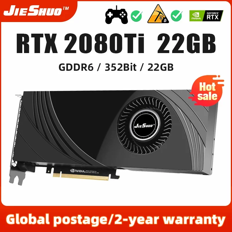 Galax 2080ti Sale JIESHUO NVIDIA RTX 2080TI 22GB Turbofan Video