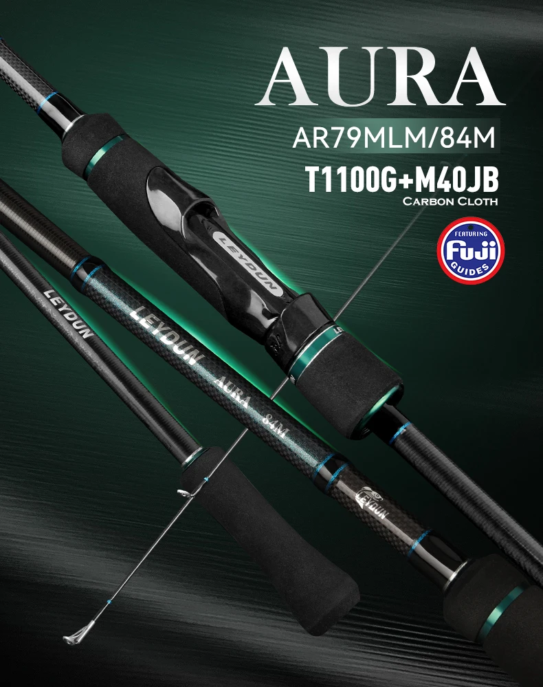 Leydun 2026 AURA T1100 Spinnrute mit FUJI Führungsringen, 87,5g, AR79MLM, 84M, Tintenfisch-Bootsrute aus Kohlefaser – Detail 1