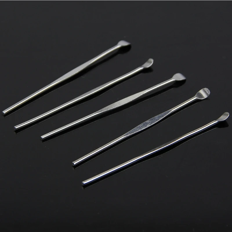 5Pcs Stainless Steel EarPick Cleaner Ear Pick Wax Curette Remover Care Tool Hot Dropship 2
