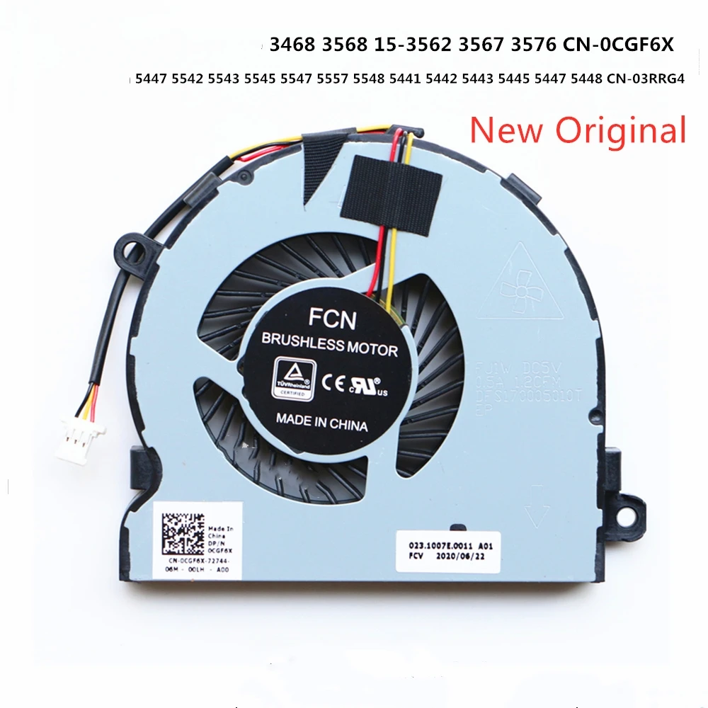 

Новый оригинальный кулер для охлаждения процессора ноутбука, радиатор для Dell Inspiron 14-5447 5542 5543 5545 5547 5548 5445 5447 5557 5443 5441