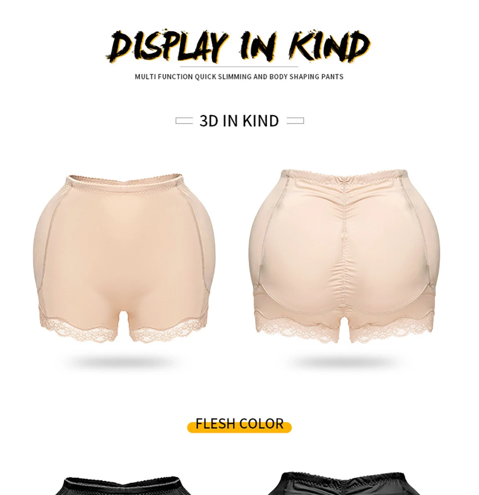 Frauen gepolsterte Höschen sexy gefälschte Arsch Butt Lifter Schlüpfer niedrige Taille Unterwäsche Beute Hüfte Enhancer Shorts volle Abdeckung Pads unter Kleid – Detail 15