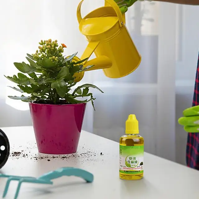 Növénygyökér -Fokozó Multifunkcionális Folyékony Növényi Növekedés Fokozó Gyors Növekedésű Gyökérrot Szert A Műtrágya Kerti Kellékek - Image 5