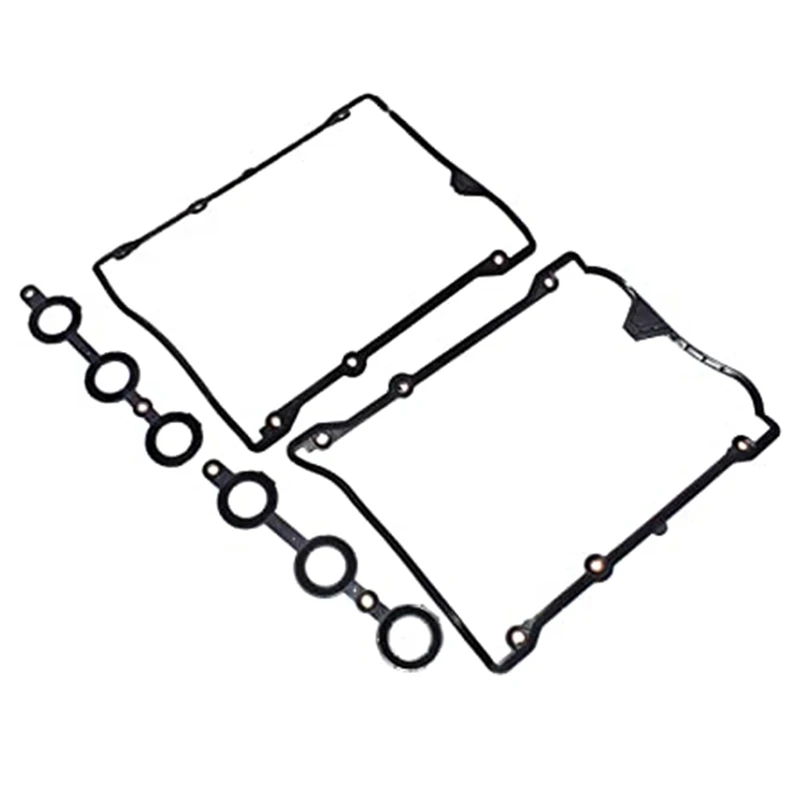 Valve Cover Gasket Set 2 Sets 078198025 058198217 for 1998-2005 AUDI A4 A6 C5 VW PASSAT 2.7T 2.8L V6 DOHC