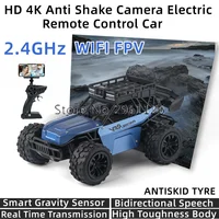 4K WIFI FPV Car Racing  Electric Remote Control Car 2.4G WIFI FPV Bidirectional Speech Smart Gravity Sensor Off Road RC Car Toy 1