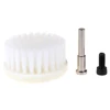 60mm White Soft Drill Powered Brush Head For Cleaning Car Carpet Bath Cleaning Of Fabric Sofa Carpet Leather Interior 4