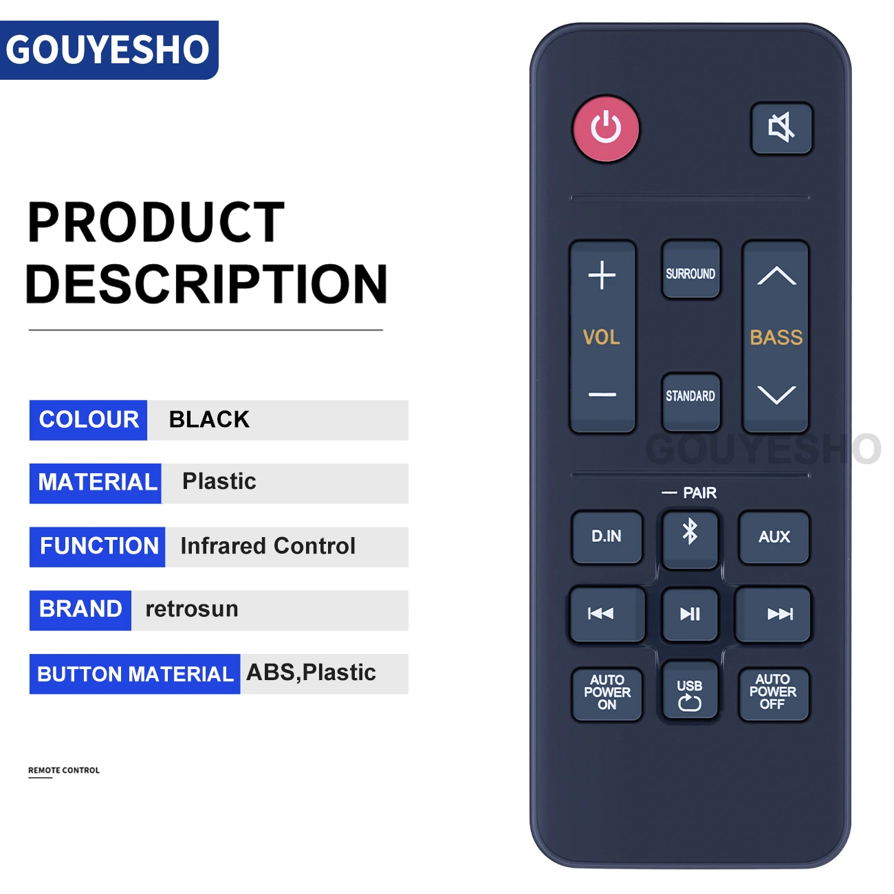 Controle Remoto para Samsung tv Mate Soundbar Sistema de Áudio Hw-t400 za T400 zc Ah8109662a 09661a Hw-n300 N300 zc Canais Novo - Image 6