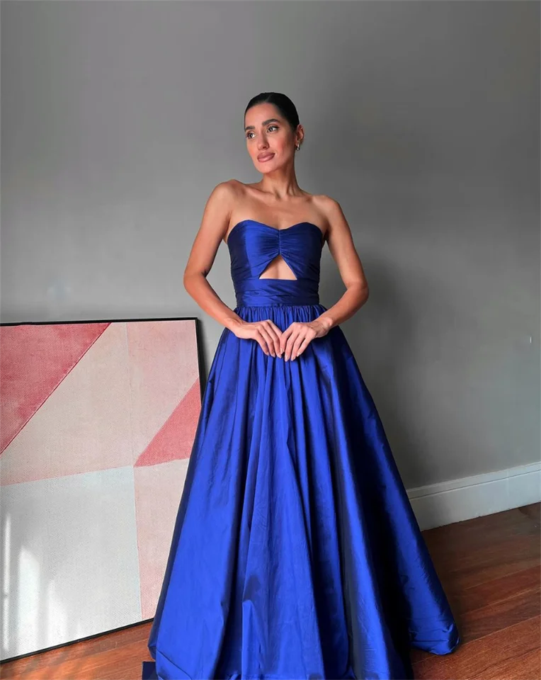 Skirt Elegant Dresses For 50th Birthday Party Formal Dress Strapless Royal  Blue And Silver Wedding Gowns Cocktail Party Blue Dress Jessica Off-shoulder