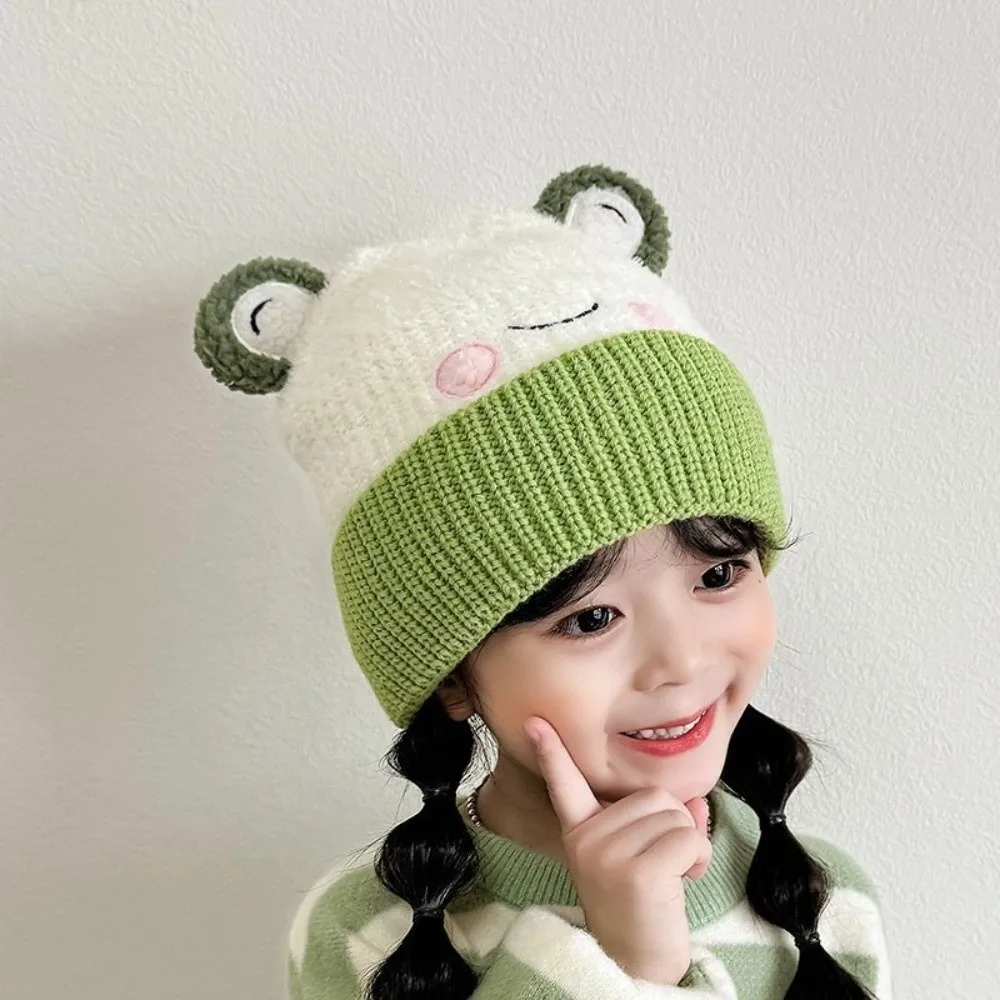 Winter Warm Knitted Polyester Hat for Kids