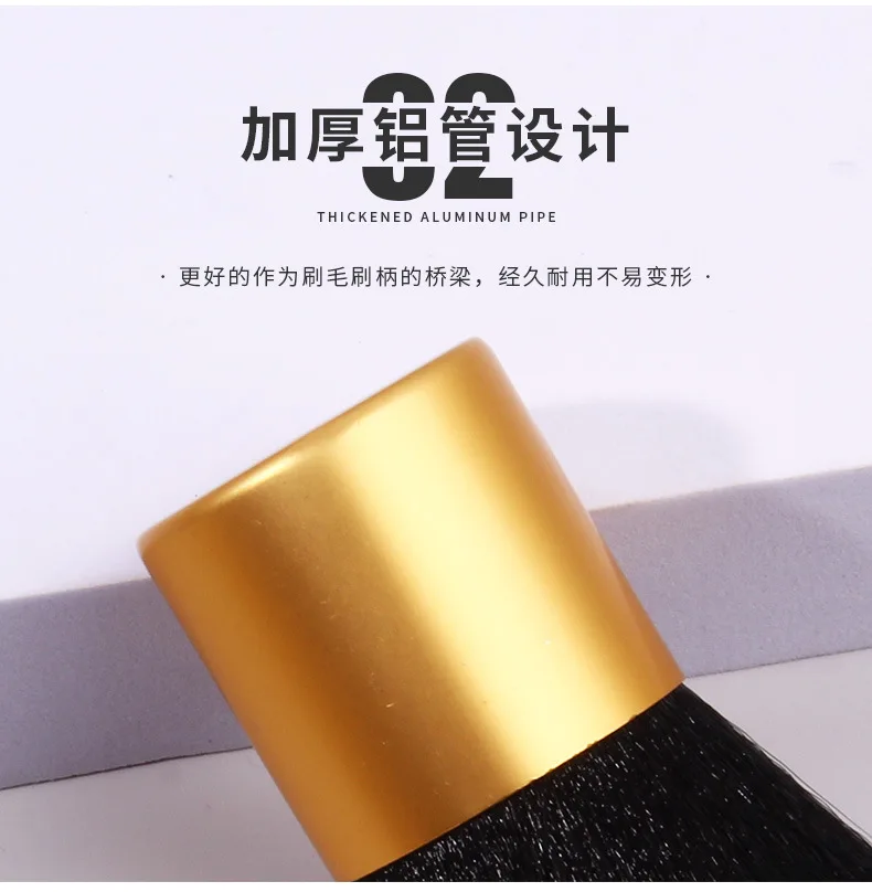 Description Picture 6 of item1Pcs Round Angled Top Makeup Brush Power Foundation Blush Concealer Contour Blending Highlight Cheek Brush Beauty Tool