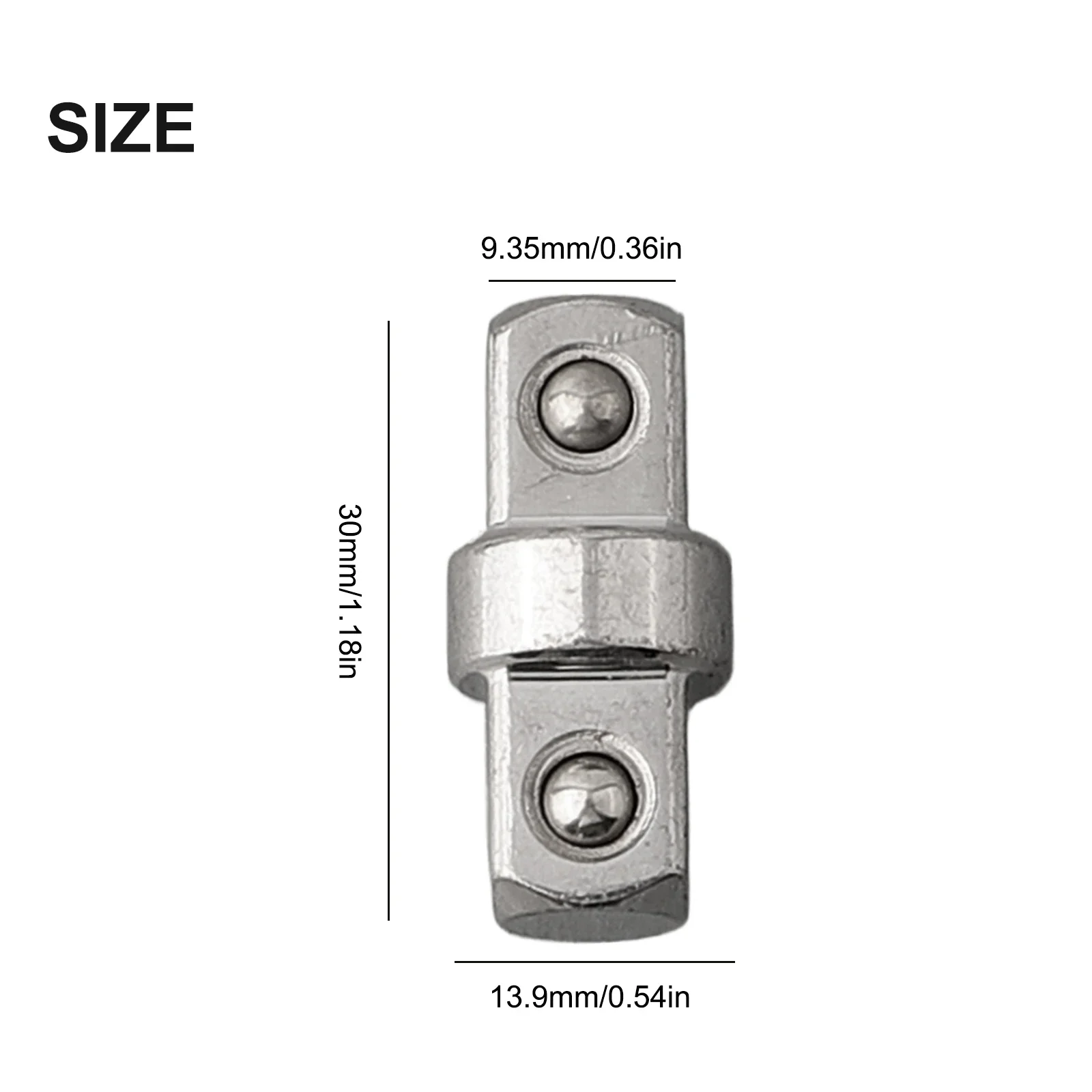 

Brand New Wrench Extension Rod Double-head Hex Shipbuilding Silver Color Sturdy Chrome Vanadium Steel Non-slip
