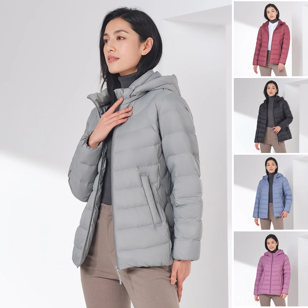 

TANBOER Sustainable Indoor Solid Warm Fill Power 600+ Winter Wears Women Duck Down Puffer Jackets TB330236