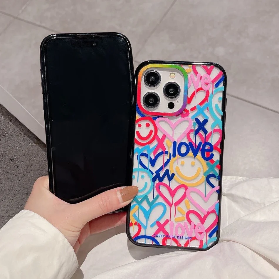 

Cartoon Colorful Camera 2.0 Acrylic Phone Case Cover for IPhone 11 12 13 14 15 Pro Max Case